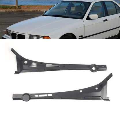 Pair Windshield Wiper Vent Cowl Grille Panel for BMW 3 Series E36 (1992–1998)