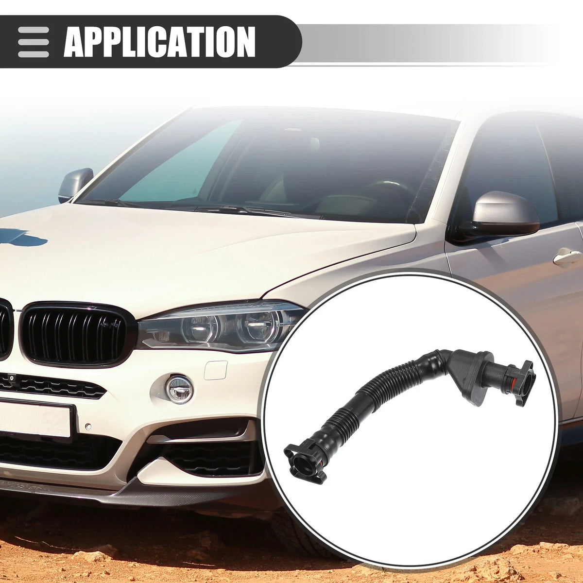 Engine Air Intake Hose Crankcase Vent Hose 11157553949 for BMW 535i 335i (2008–2016)