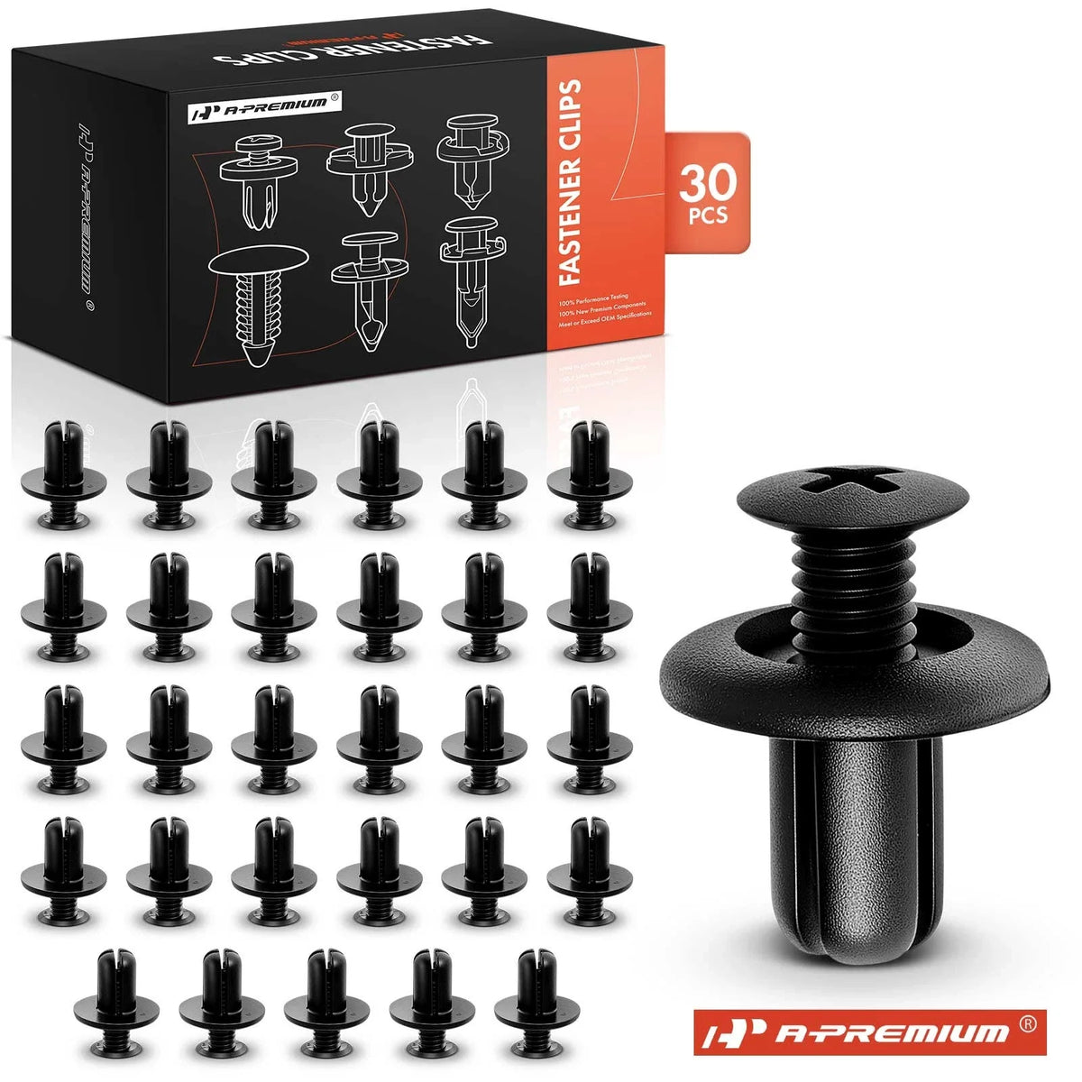 Set of 30 Bumper Fender Liner Retainer Clips for Hyundai Kia