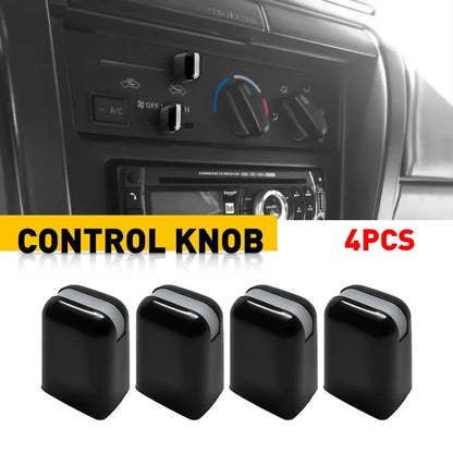 Set of 4 Heat AC Knob Control Button Switch for Toyota RAV4 (1996–2000) Tacoma (1995–2001)