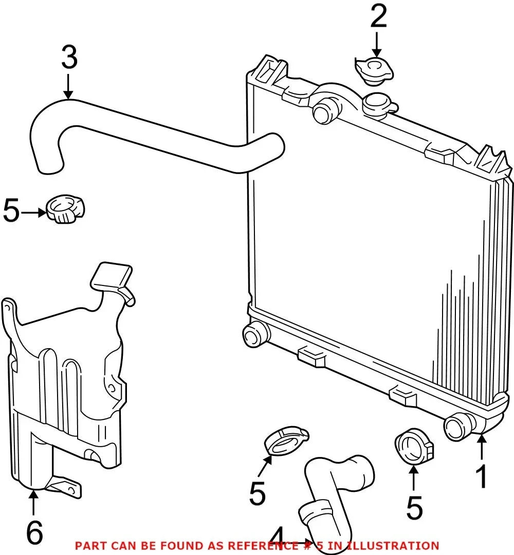 Upper Radiator Hose Clamp for Chrysler Dodge Jeep (OEM)