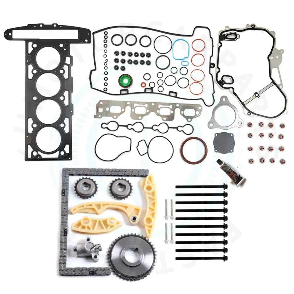 Timing Chain Kit with Head Bolts and Gasket Set for Chevrolet Cobalt (2007–2008)