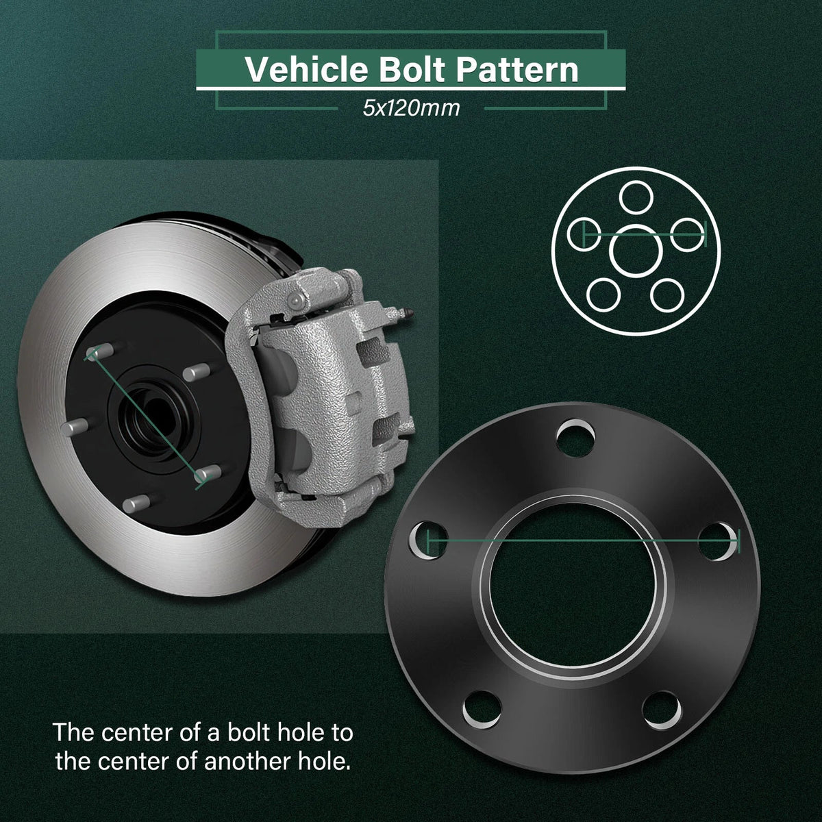 2X 20mm Wheel Spacers 5x120 12x1.5 for BMW 530i 525i 528i 540i (1998–2003)