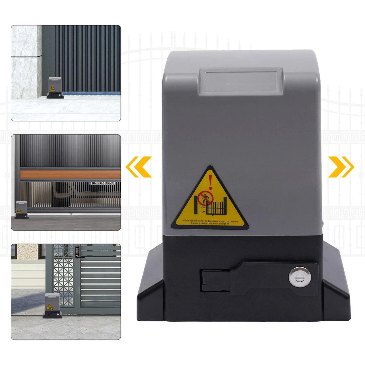 Electric Sliding Gate Opener Motor Remote Kit for Heavy Duty Gates