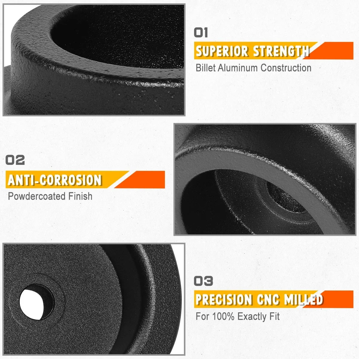 Set of 2 Leveling Lift Spring Spacers for Dodge Ram 1500 2WD 4WD (2009–2017)