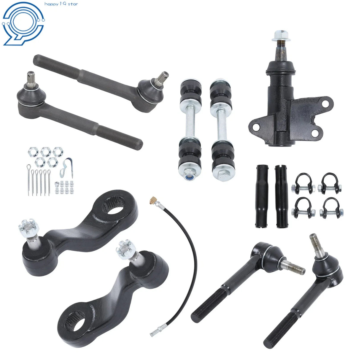 Set of 4 Front Tie Rods and Sway Bar Kit for Chevrolet C1500 (1993–1999)