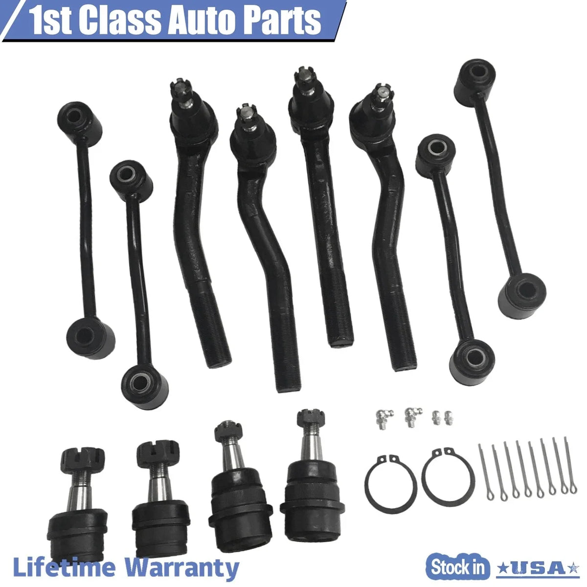 12pc Sway Bar Ball Joints Kit for Jeep Grand Cherokee (1999–2004)