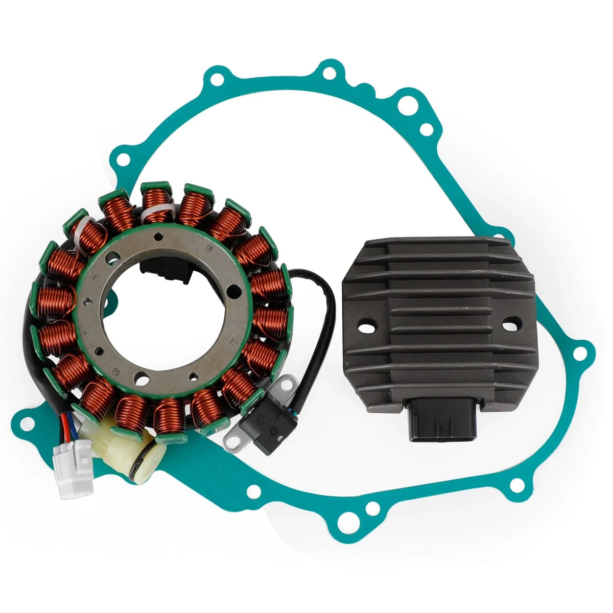 Magneto Stator, Voltage Rectifier, Gasket for Yamaha YXR 450 Rhino (2006–2009)