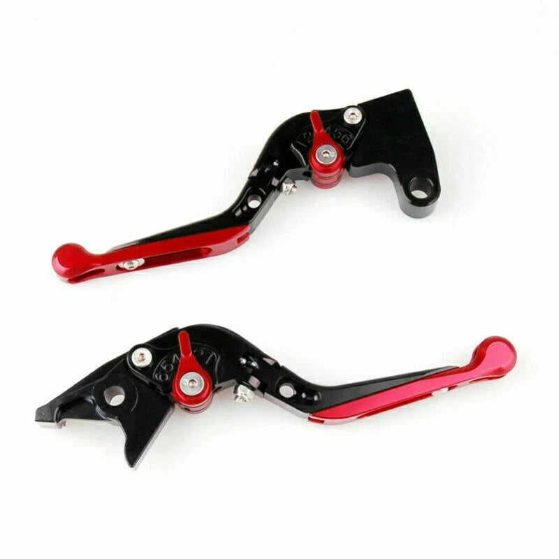 Adjustable Folding Brake Clutch Levers for Yamaha MT-01 V-MAX (2005–2017) Red T9