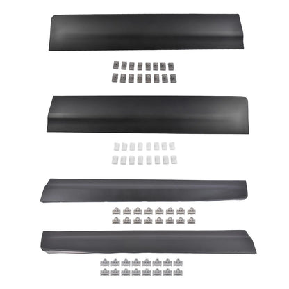 Set of 4 Lower Door Trim Molding for Cadillac XT5 (2017–2025) Black