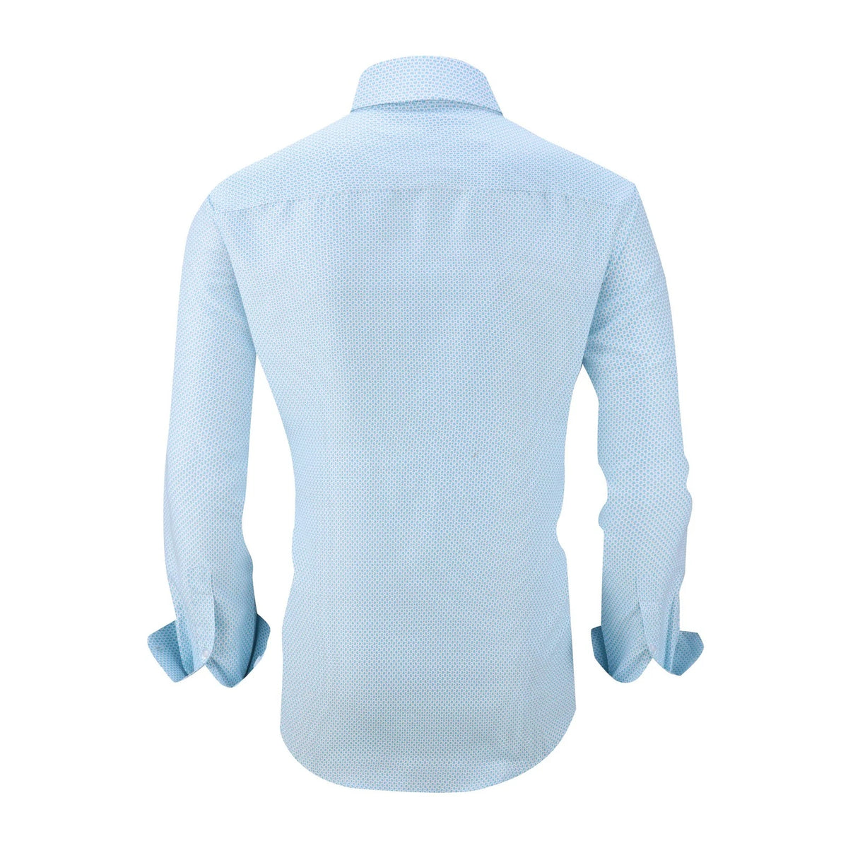 Set of 2 Alex Vando Long Sleeve Dress Shirts for Men - Turquoise