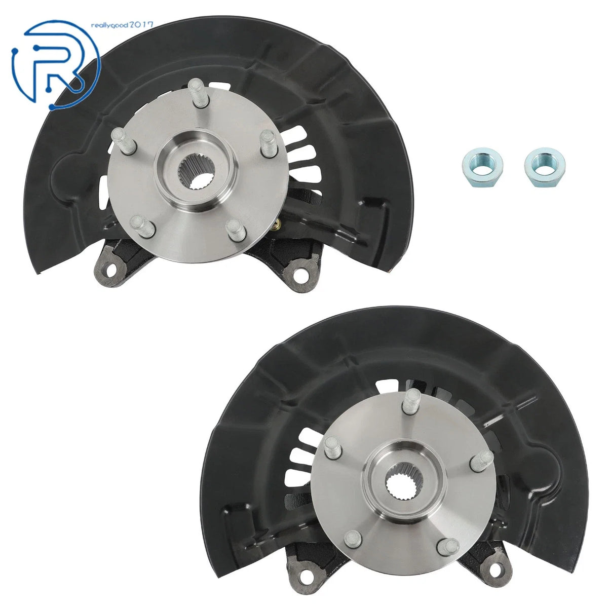 Pair Front Steering Knuckle & Wheel Hub Bearing for Toyota Camry (2007–2009)