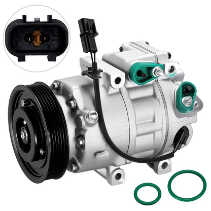 AC Compressor 6-Groove for Kia Sorento 3.5L (2011–2013) 3.3L (2014–2015)