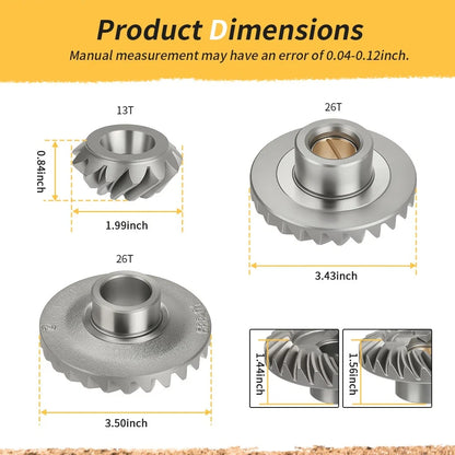 Gear Set for Yamaha 75-90HP (688-45551-00, 688-45560-00, 688-45571-00)