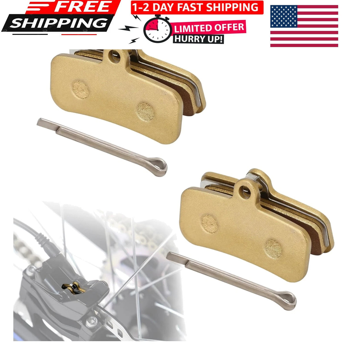 2X Front Rear Brake Pads for Talaria Electric Dirt Bike