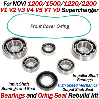 Rebuild Kit with Mechanical Bearing & O-Ring for Novi 1200 1500 (V1-V9)