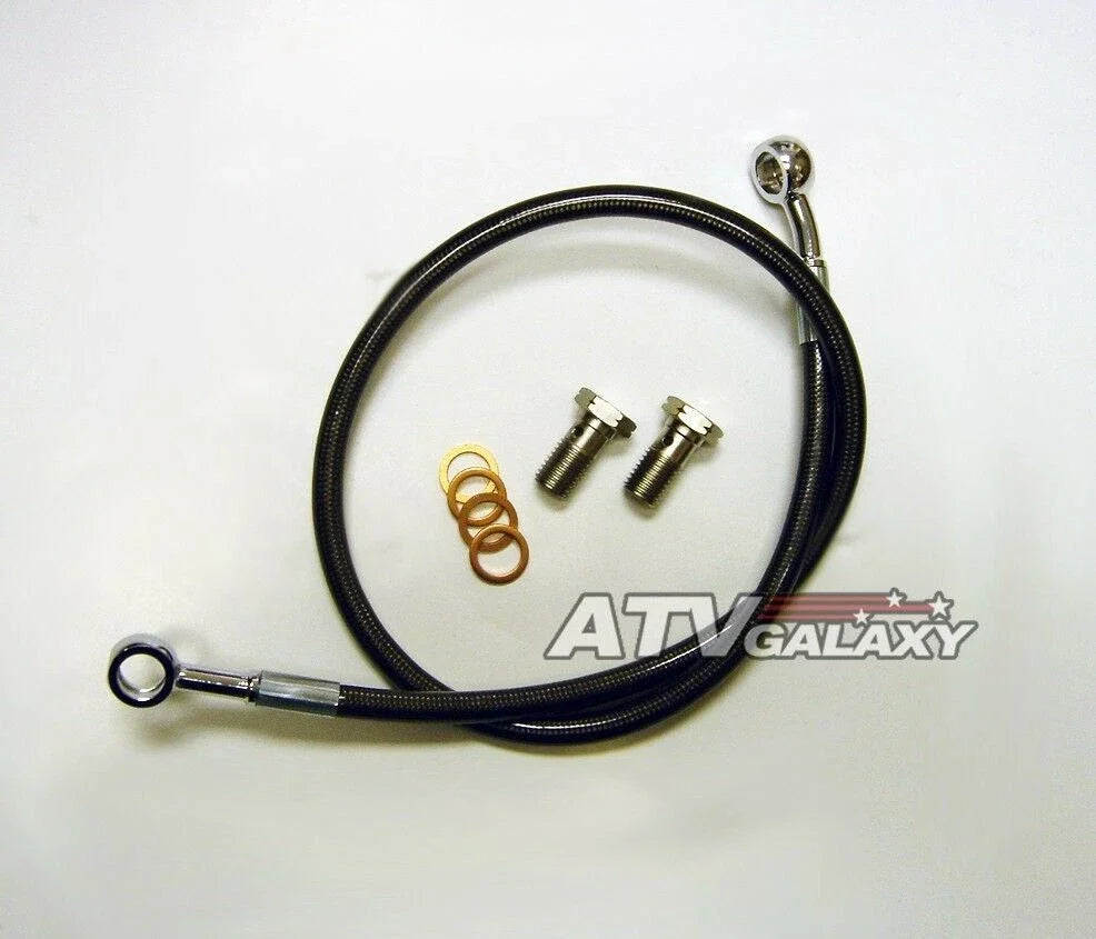4" Extended Steel Braided Rear Brake Line for Raptor 700 (2006–2015)