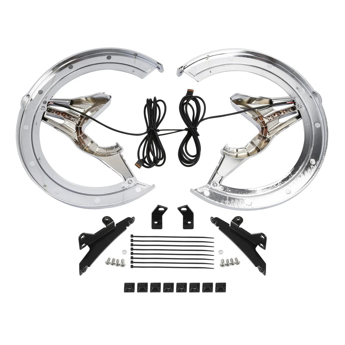 2X Brake Rotor Covers LED Light Smoke Lens for Honda Goldwing 1800 (2018–2025)