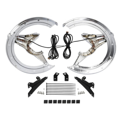 2X Brake Rotor Covers LED Light Smoke Lens for Honda Goldwing 1800 (2018–2025)