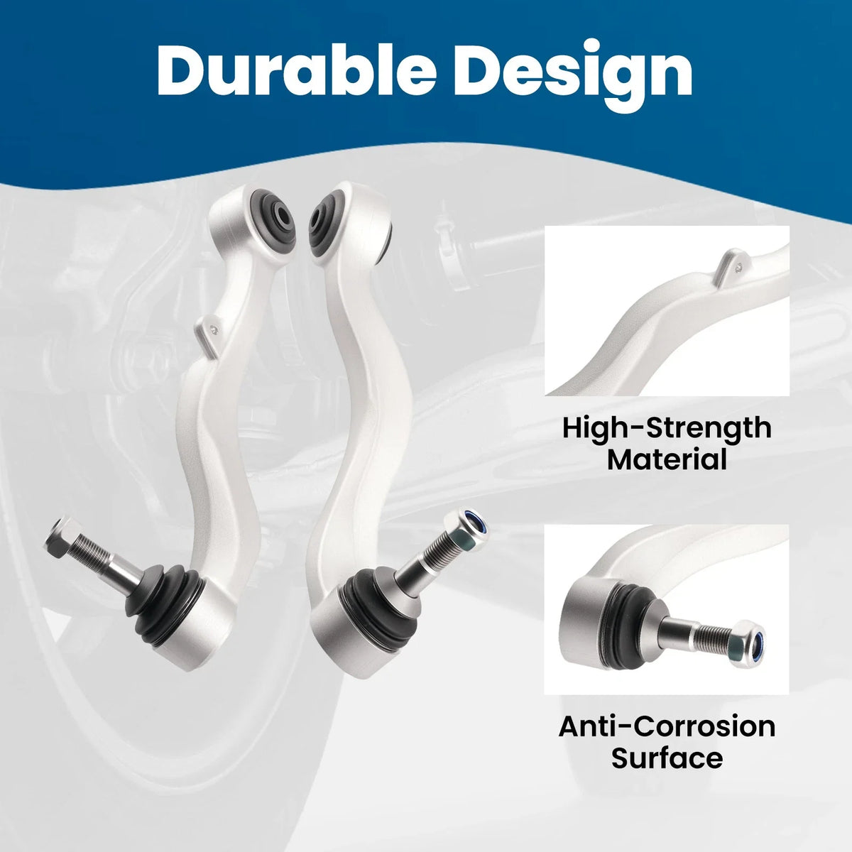 8x Front Suspension Lower Control Arm for BMW E60 525i 528i 530i 535i (2004–2010)