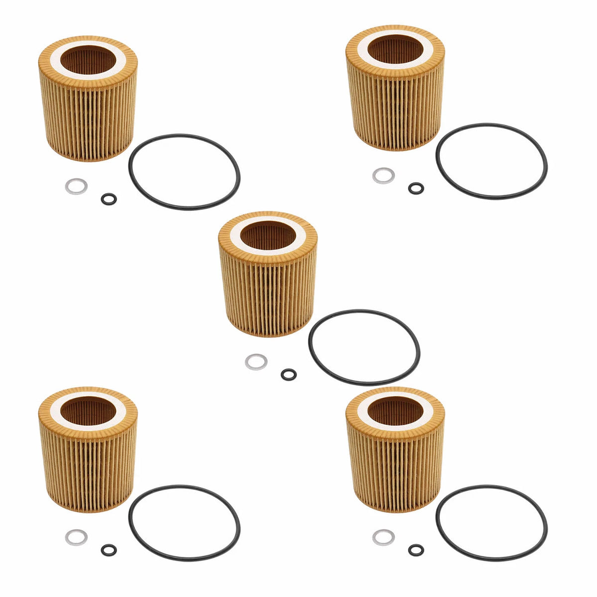 5X Engine Oil Filter HU816X for BMW 320i X3 528i Z4 (2007–2013)