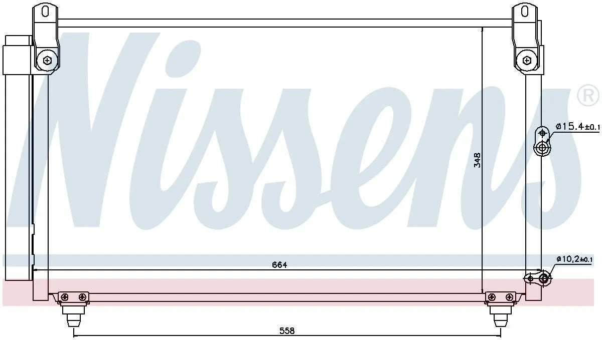 A/C Condenser for Lexus IS300 (2001–2005) - Nissens 940191