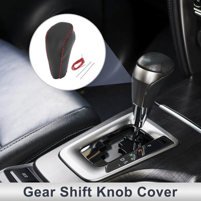 1 Pc Gear Shift Knob Cover for Chevrolet Cruze (2011–2015) Black Red
