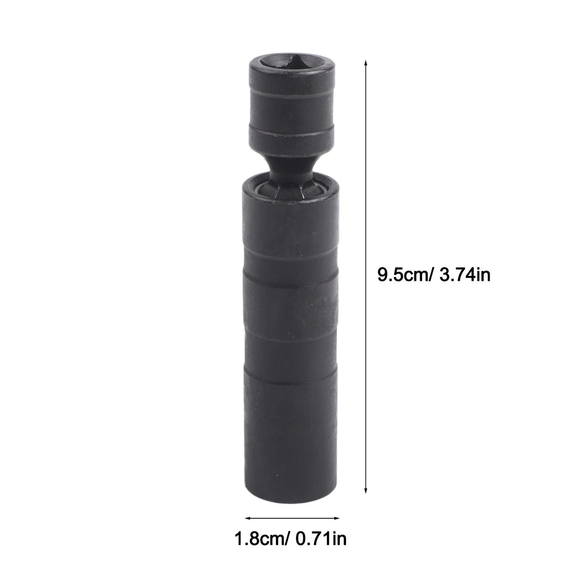 Magnetic Spark Plug Socket Set of 2 (14mm & 16mm) Flexible Wrench Tool