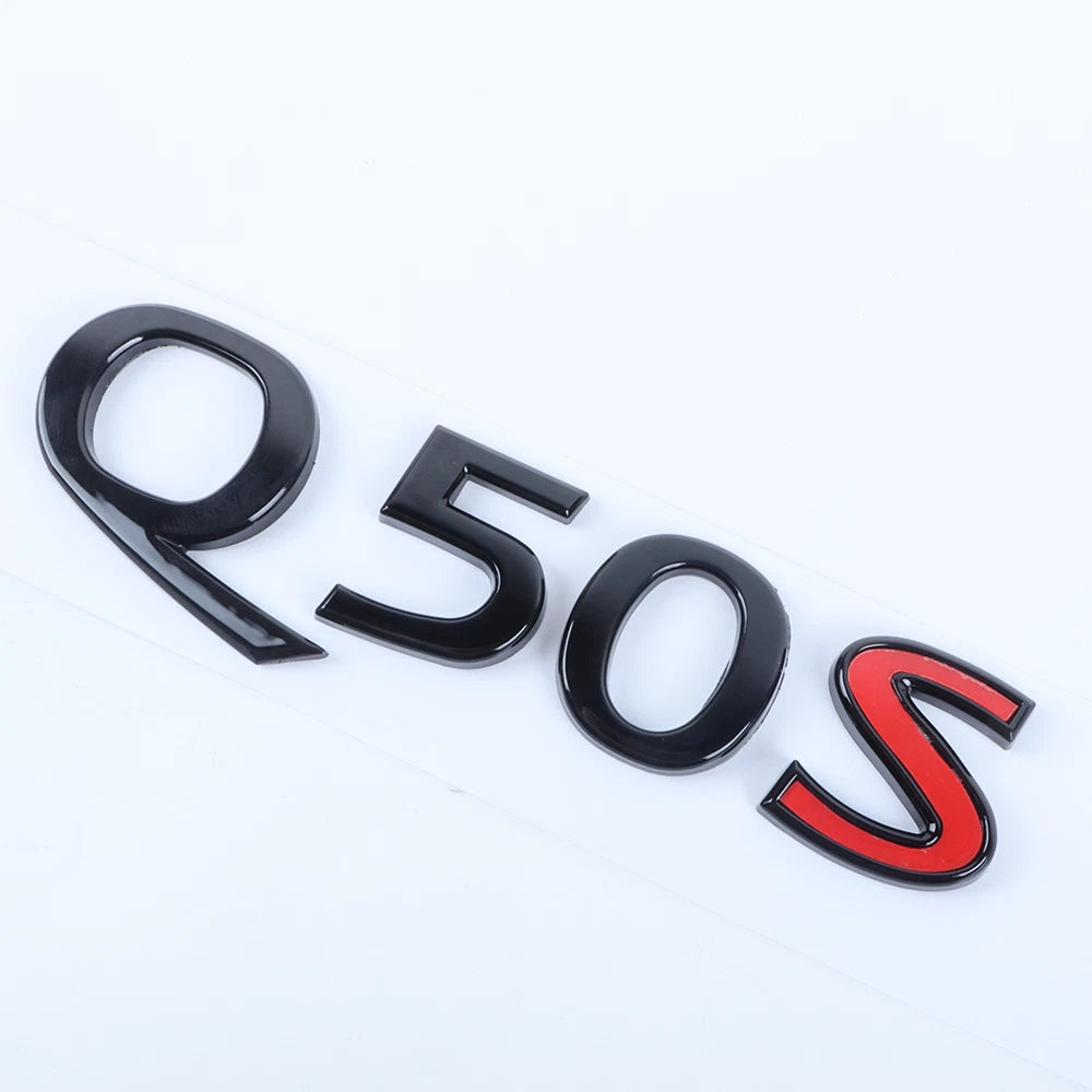 3D Rear Trunk Letter Badge Emblem for Infiniti Q50S (84890-4HK6A)