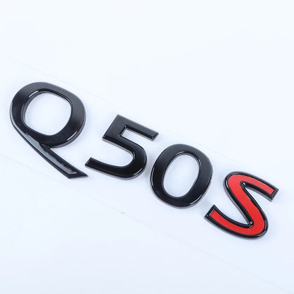 3D Rear Trunk Letter Badge Emblem for Infiniti Q50S (84890-4HK6A)