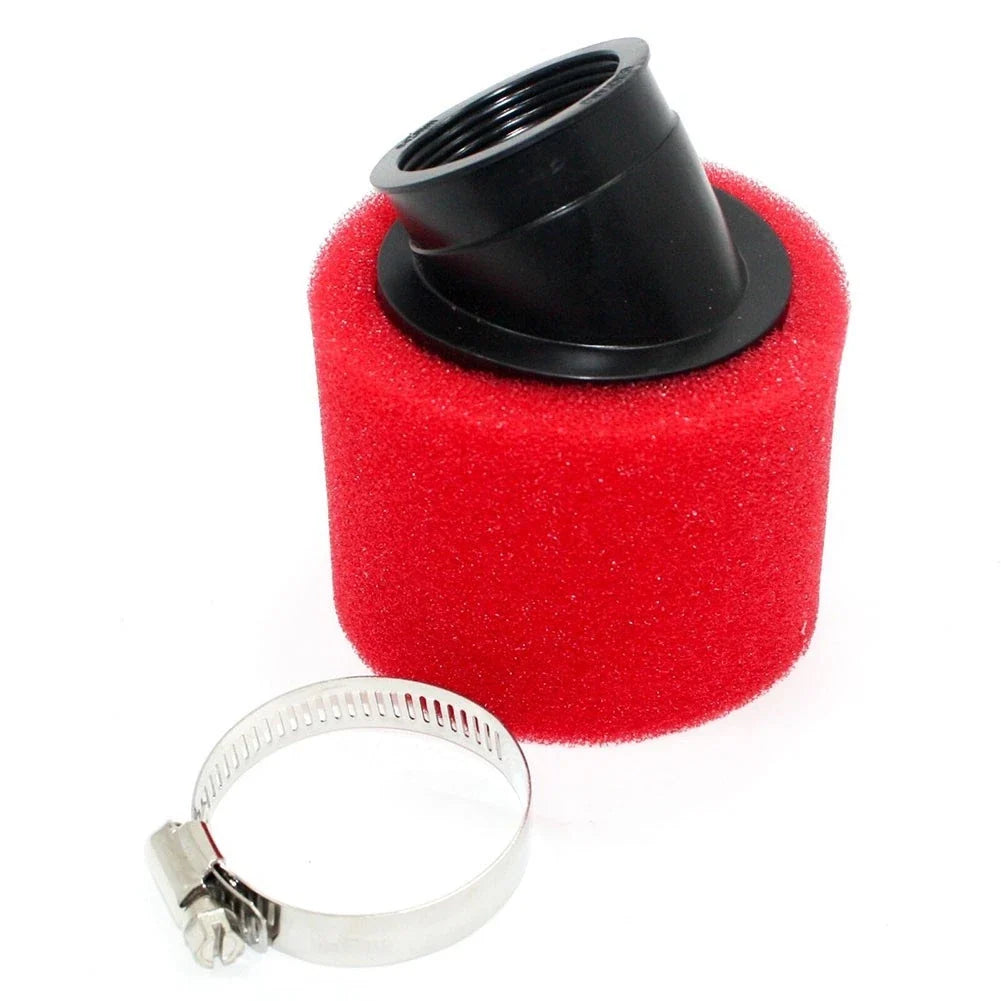 Red Bent Angled Air Filter for 125cc Quad Dirt Bike ATV Buggy
