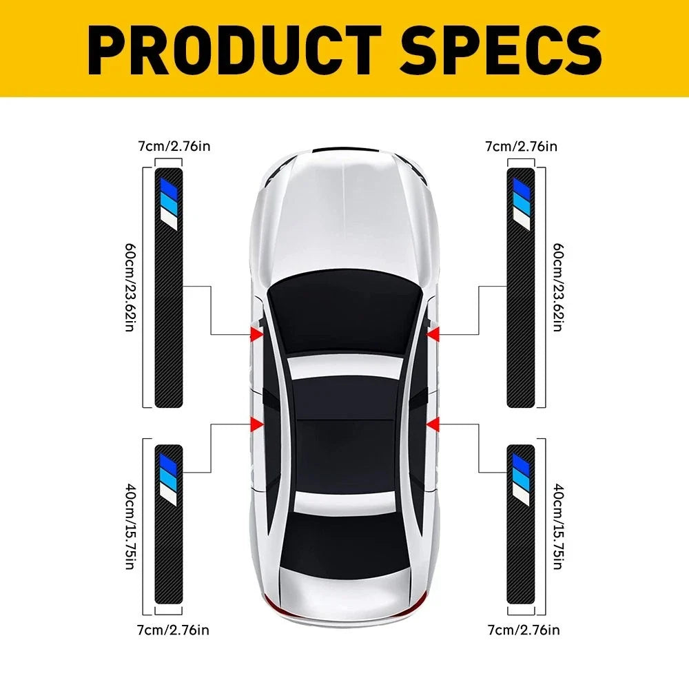 Door Scuff Plate Protector Decal for Toyota