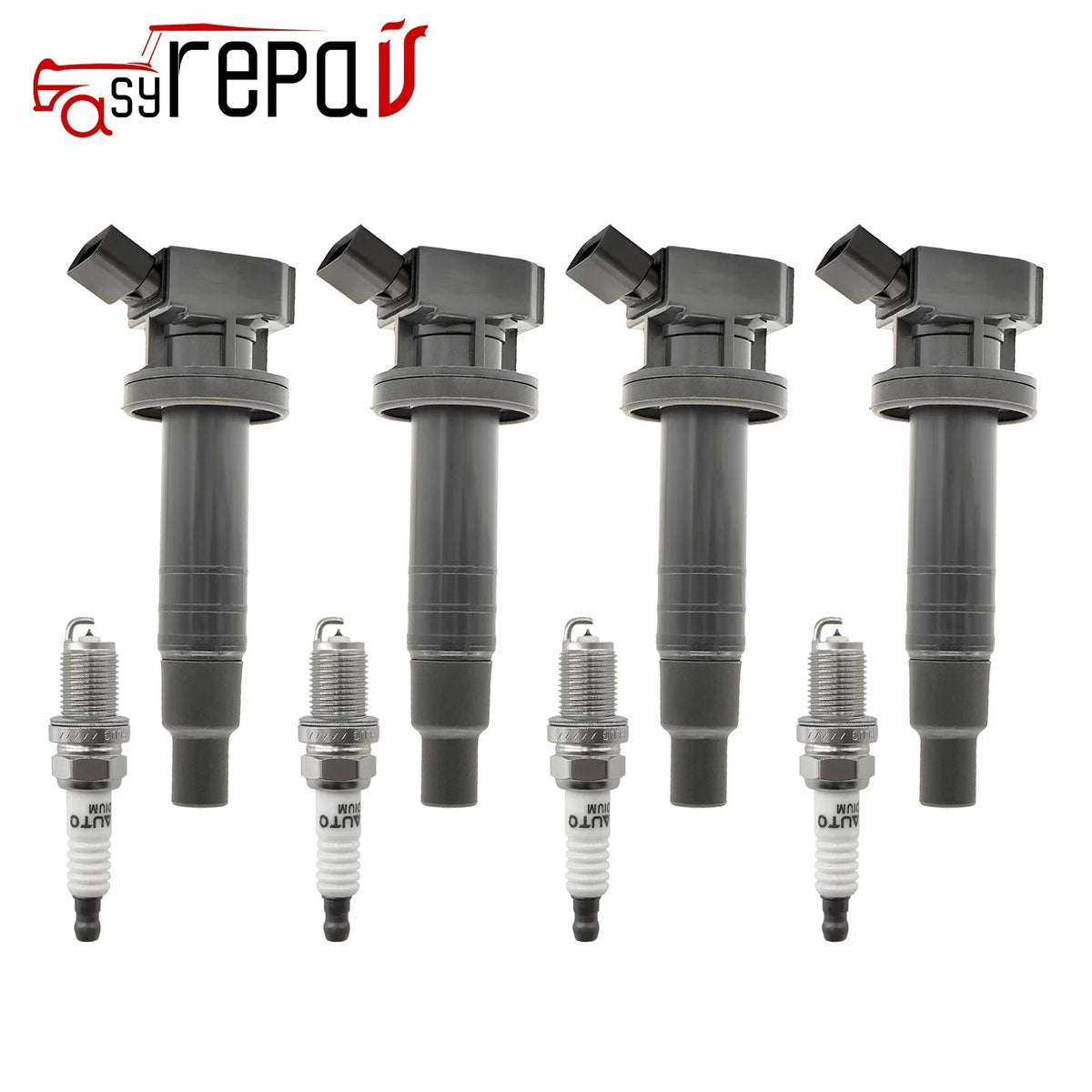 Set of 4 Ignition Coils & Spark Plugs for Toyota Corolla Celica Matrix (2000–2008) UF247
