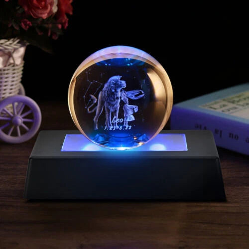 2X LED Display Base Light Stand for 3D Crystal Statues