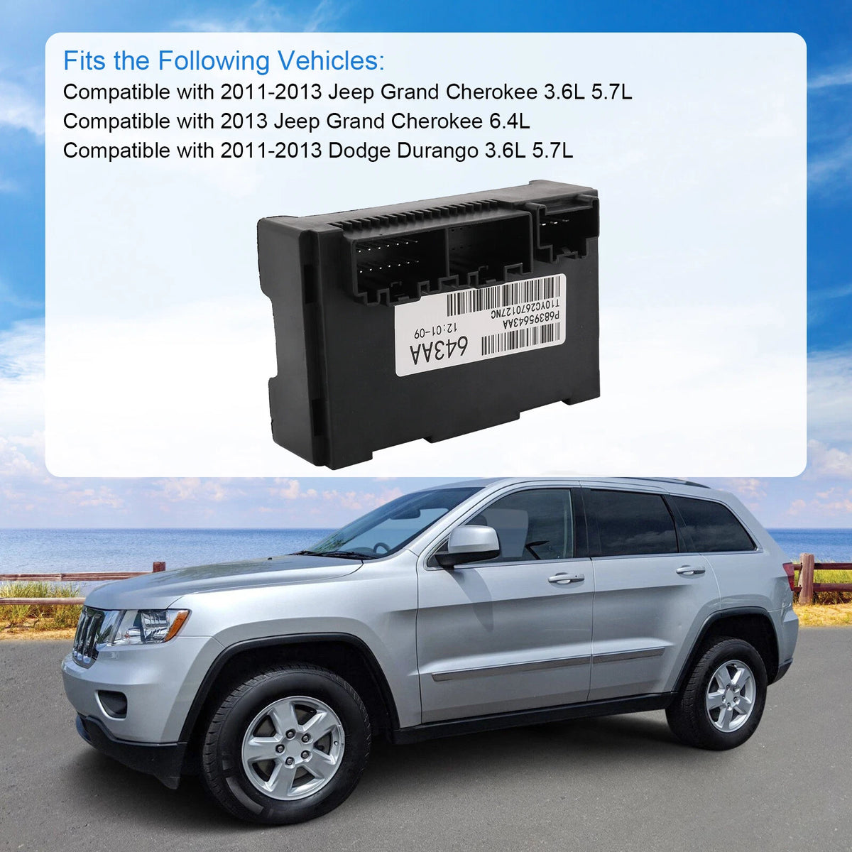 Transfer Case Control Module for Dodge Durango Jeep Grand Cherokee (2011–2013) 56029423AK, 68395643AA