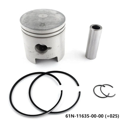 2 Sets Piston Set +025 for Yamaha 2T 25 30HP Outboard (61N-11635-00, 61N-11604-00)