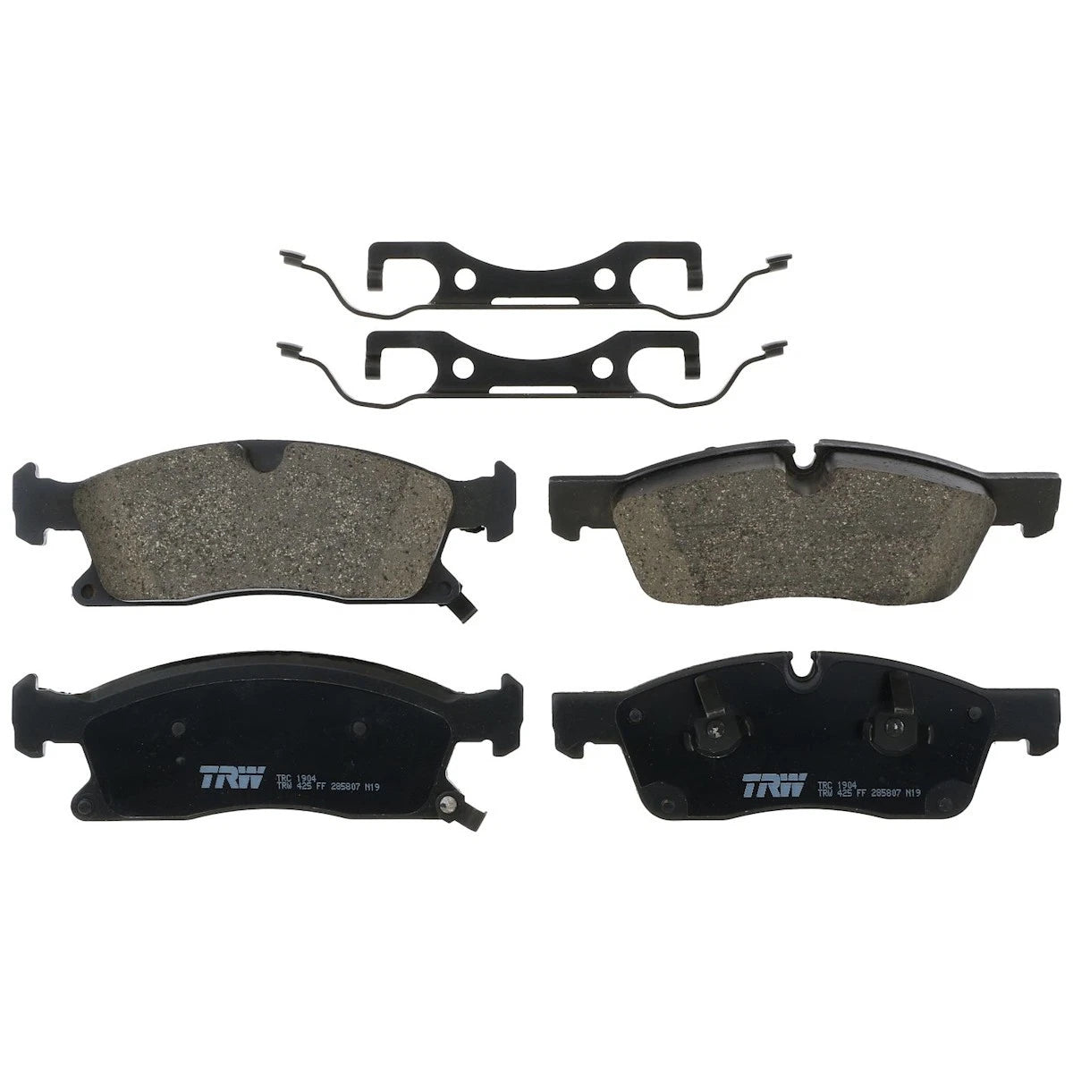 Set of 2 TRC1904 Brake Pad Sets for Jeep Grand Cherokee Durango (2016–2020)