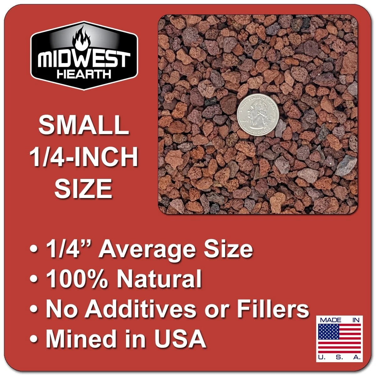 Red Lava Rocks for Plants Natural Horticultural Volcanic Rock 5-lb Bag