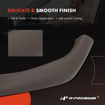 2X Mocha Interior Door Pull Handle Trim Covers for BMW X1 X2 (F48) 51417417515, 51417417516