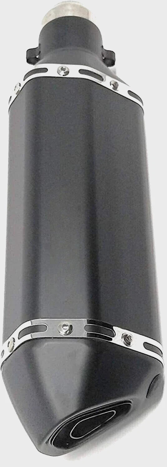 Akrapovic Quad Cut Exhaust Muffler for Universal (36-51 mm, Black, Stainless Steel)