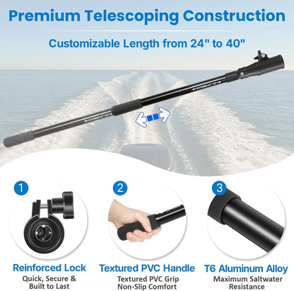 MKA-44 Telescoping Extension Handle for Minn Kota (24" to 40")