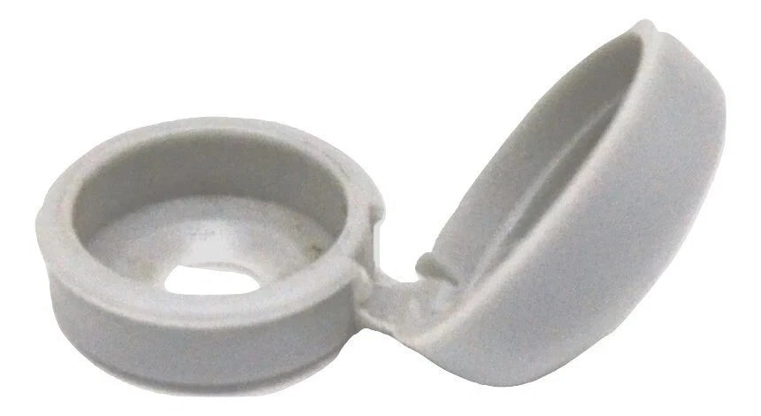 Set of 10 Screw Head Covers for Hinged Screws #6 #8 #10 M3 M4 M5 White HNG-100