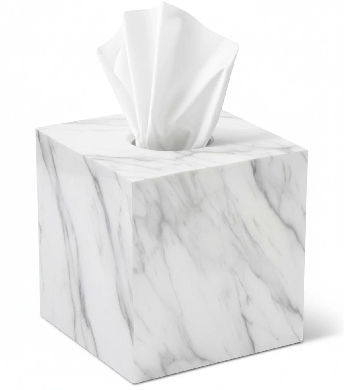 Tissue Box Cover Holder for Square Marble Design