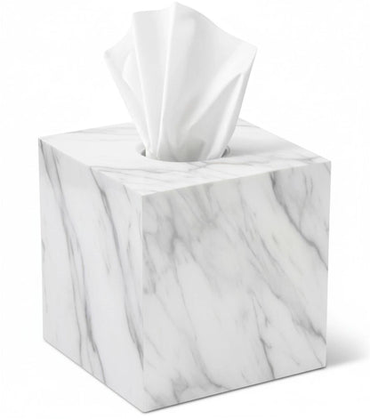 Tissue Box Cover Holder for Square Marble Design