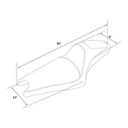 Driver & Passenger Seat for Harley Sportster XL 883 1200 48 72 (2004–2022)