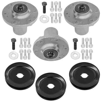 48" Deck Spindle & Pulley for Simplicity MF2500 (SD2143+PY4663)