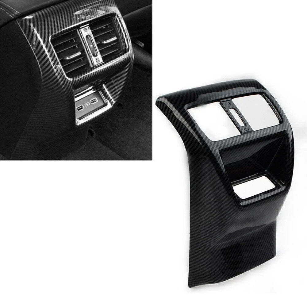 Rear Air Outlet Vent Anti-Kick Panel for Honda Civic (2022–2023) Carbon Fiber