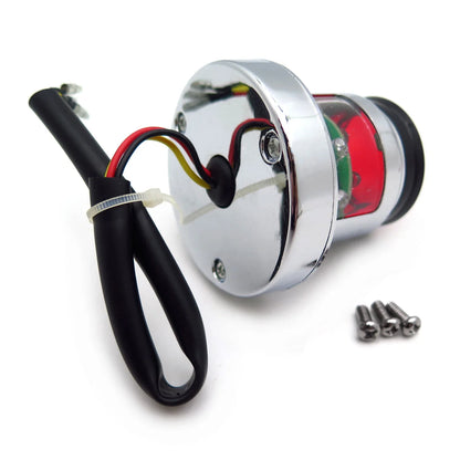 Chrome Custom Tail Brake Light for Bobber Chopper Cruiser Street Bike (Fit)