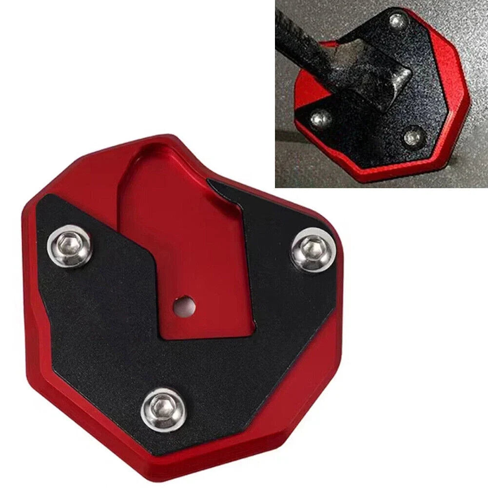 Side Stand Enlarge Kickstand Pad Red for Suzuki Hayabusa GSX1300R (2008–2021)
