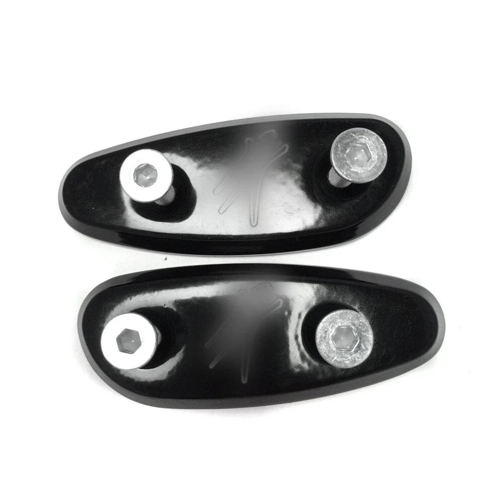 Mirror Block Off Base Plates for Suzuki GSX-R 600 750 1000 (2001–2004) Black